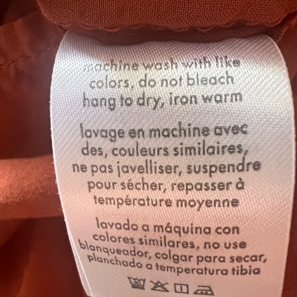 WeWoreWhat Rust Ruffle Mini DressXS-S - Picture 4 of 10